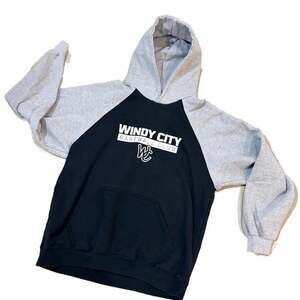 Vintage Windy City Basketball Club Hoodie. Heavyweight Large Great Streetwear.